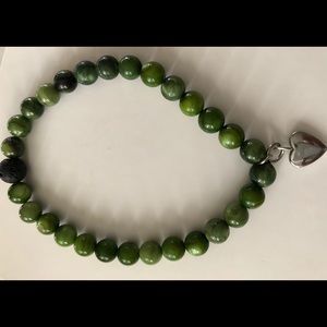 Bracelet green with heart